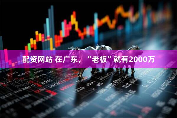 配资网站 在广东，“老板”就有2000万